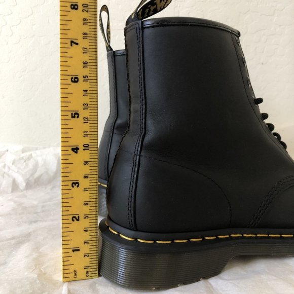 New DR. MARTENS Smooth Leather Men\'s Lace Up Boots in Black, Size US M9/W10 #16 main image 5